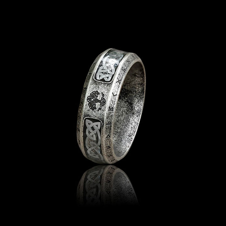 Tree Of Life Knot 925 Sterling Silver Viking Ring
