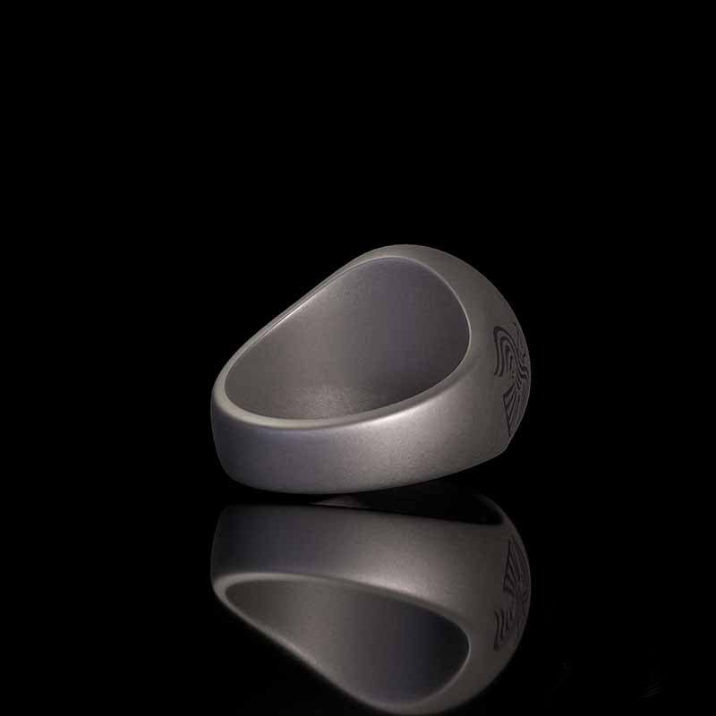 Tree of Life Viking Raven Sterling Silver Ring