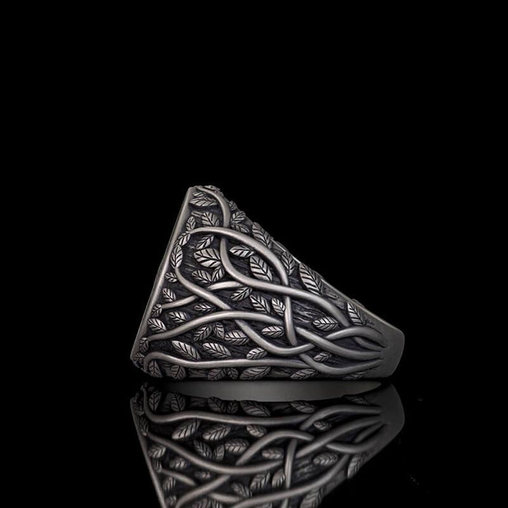 Tree Of Life Yggdrasil Sterling Silver Viking Ring