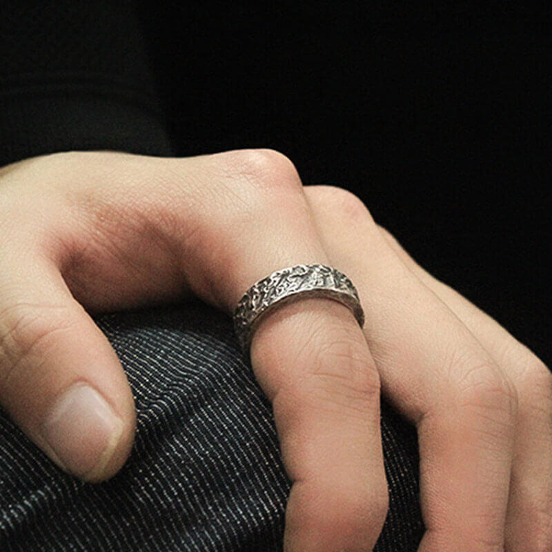 Trial Of Lava 999 Sterling Silver Ring 02 | RoyalLuster.com