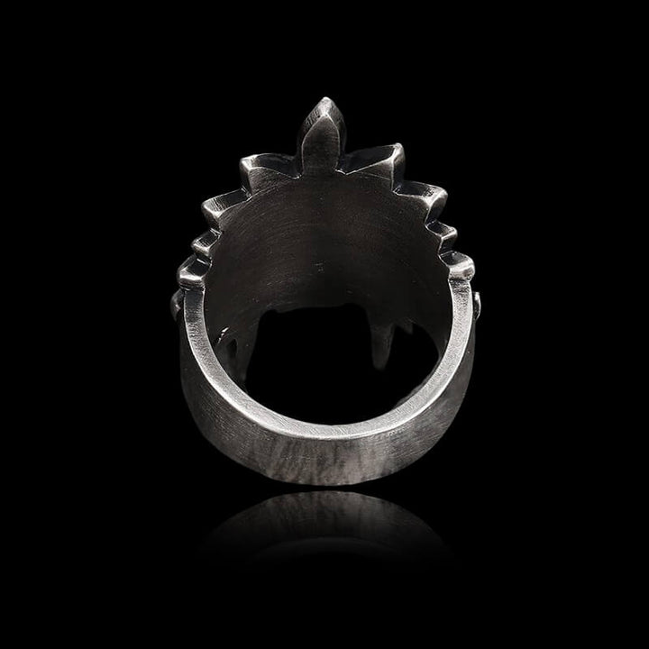 Tribal Chief 925 Sterling Silver Skull Ring