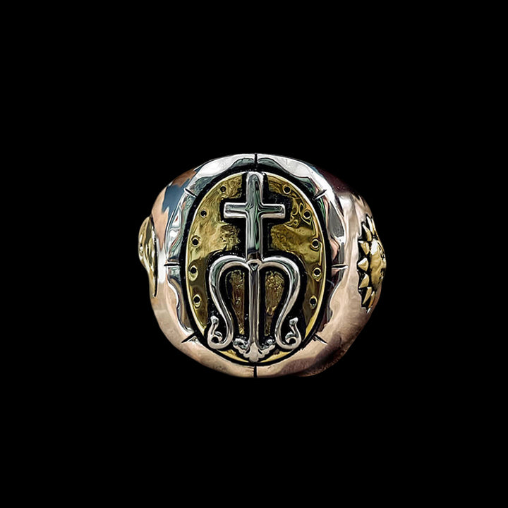 Trident of Poseidon 925 Sterling Silver Ring