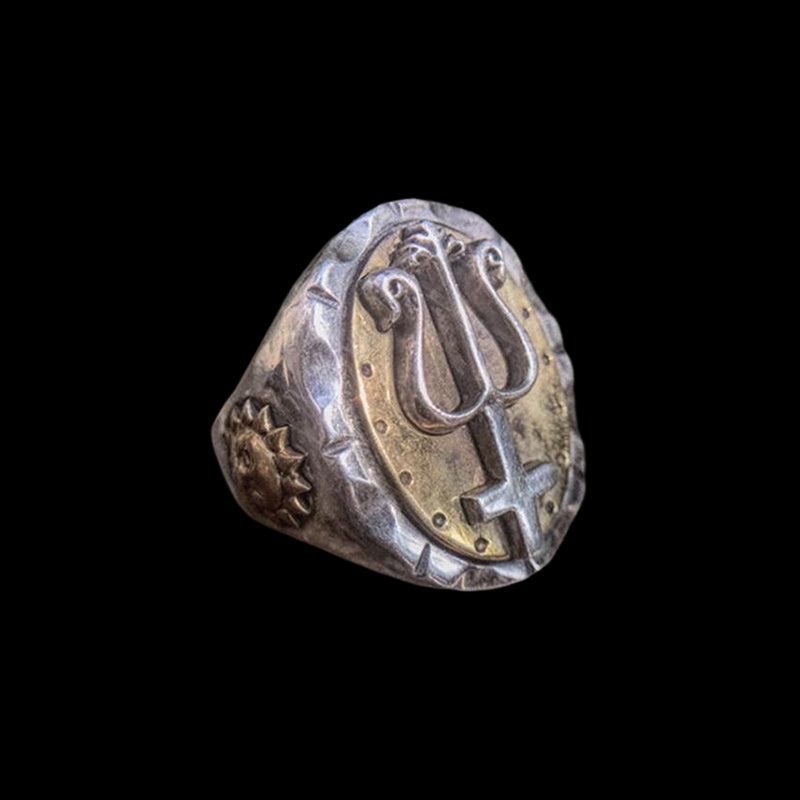 Trident of Poseidon 925 Sterling Silver Ring