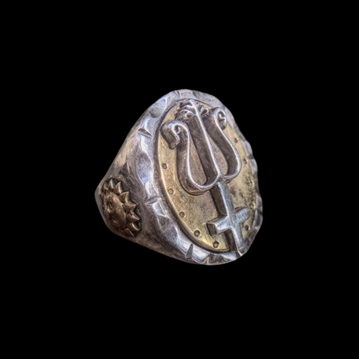 Trident of Poseidon 925 Sterling Silver Ring