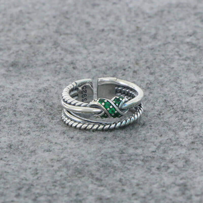 Twist Knot 925 Sterling Silver Ring 03 | RoyalLuster.com