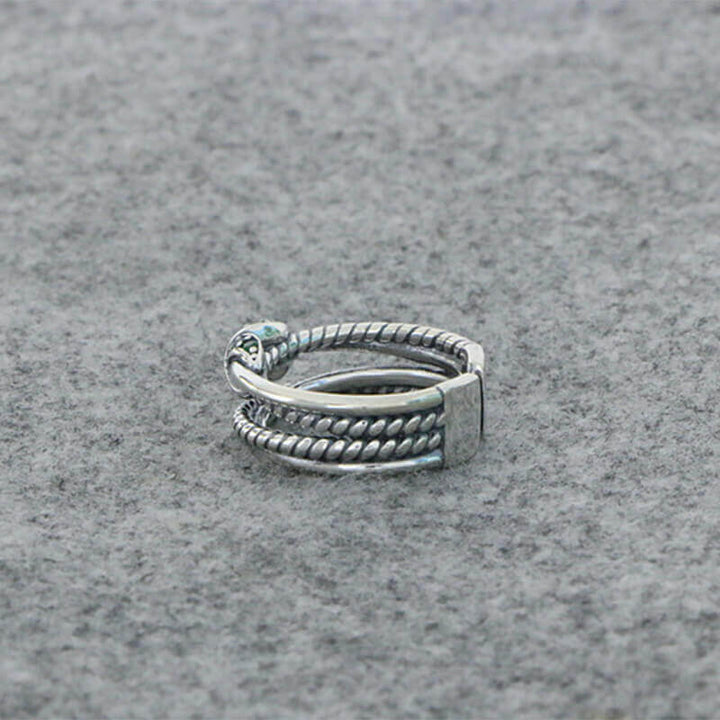 Twist Knot 925 Sterling Silver Ring 04 | RoyalLuster.com