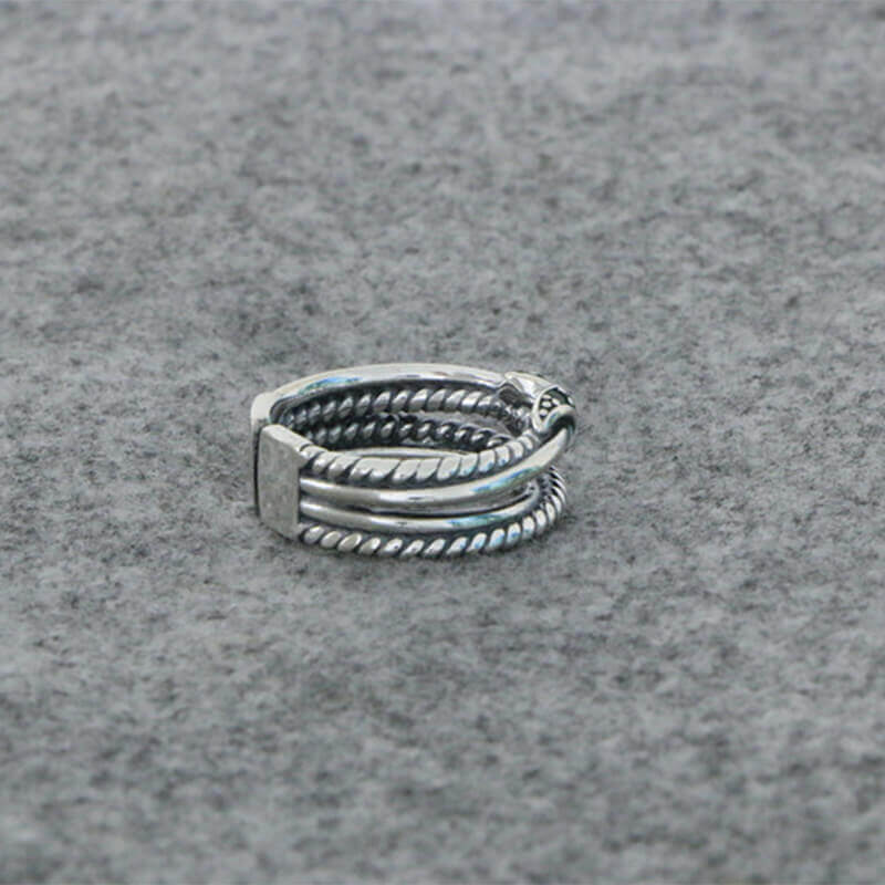 Twist Knot 925 Sterling Silver Ring