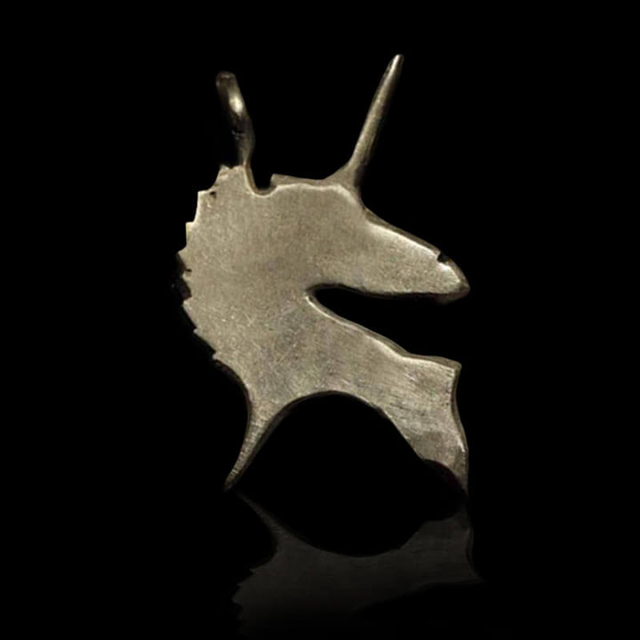 Unicorn Holy Beast 925 Sterling Silver Brass Pendant