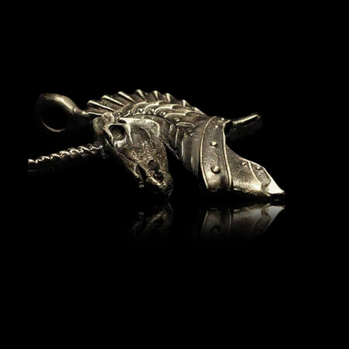 Unicorn Holy Beast 925 Sterling Silver Brass Pendant