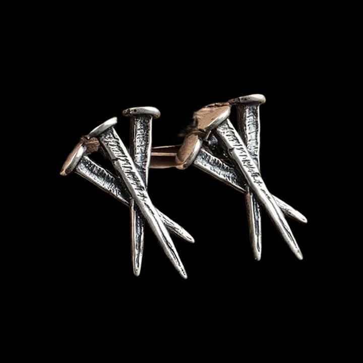 Unyielding Nails 925 Sterling Silver Stud Earrings