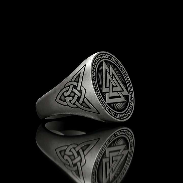 Valknut Celtic Knot 925 Sterling Silver Viking Ring