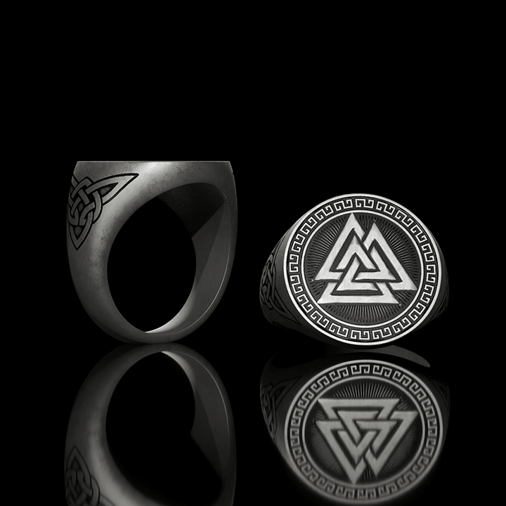 Valknut Celtic Knot 925 Sterling Silver Viking Ring