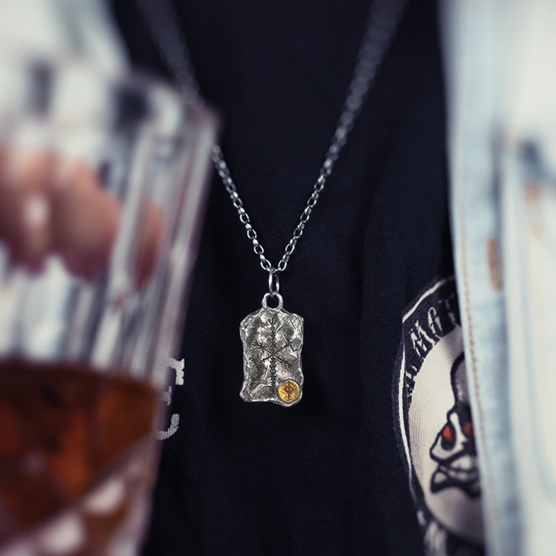 Vegvisir Runes 925 Sterling Silver Necklace