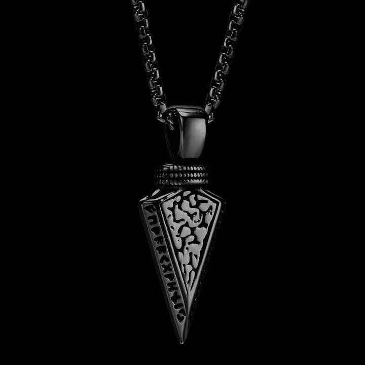Viking Stainless Steel Arrowhead Pendant 04 | RoyalLuster.com
