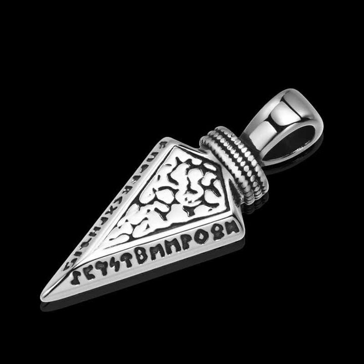 Viking Stainless Steel Arrowhead Pendant 04 | RoyalLuster.com