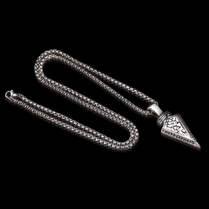Viking Stainless Steel Arrowhead Pendant