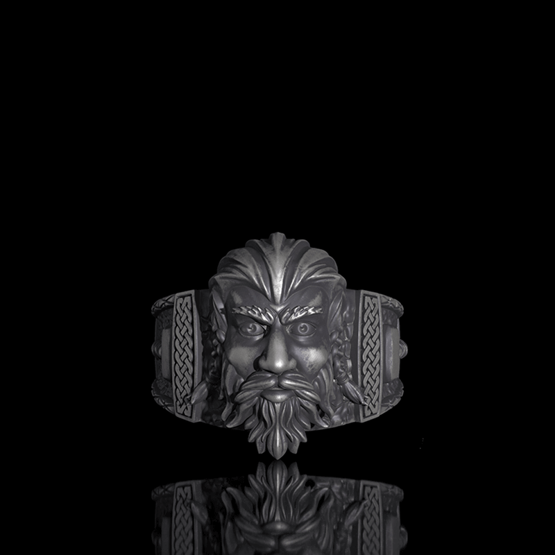 Viking God Thor's Hammer Sterling Silver Ring | RoyalLuster.com