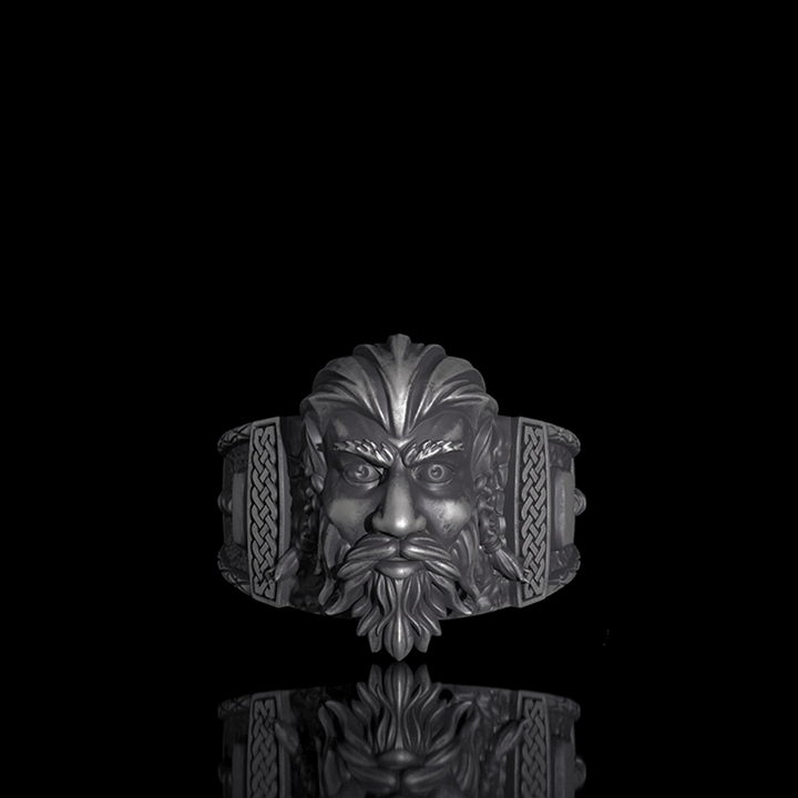 Viking God Thor's Hammer Sterling Silver Ring | RoyalLuster.com