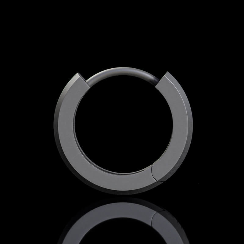 Viking Runes Sterling Silver Huggie Earrings | RoyalLuster.com