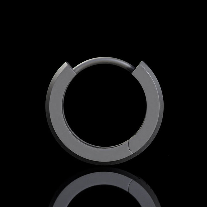 Viking Runes Sterling Silver Huggie Earrings | RoyalLuster.com