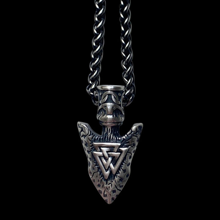 Viking Stone Spear 925 Sterling Silver Pendant