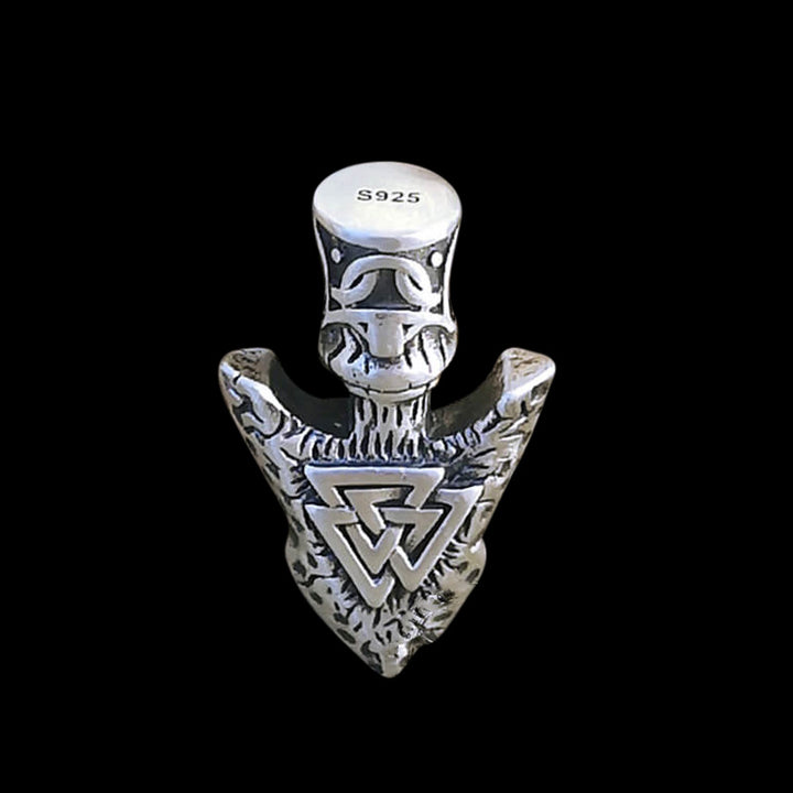 Viking Stone Spear 925 Sterling Silver Pendant