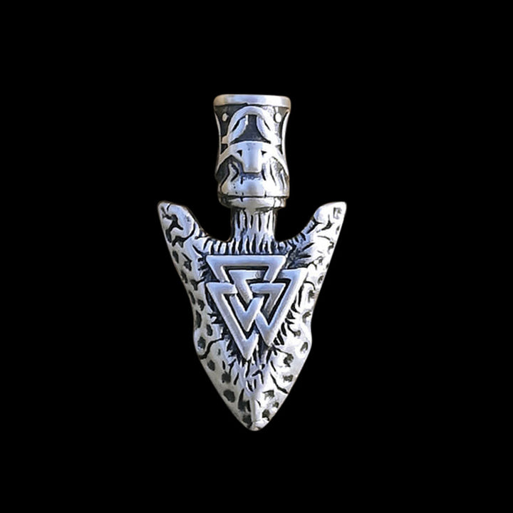 Viking Stone Spear 925 Sterling Silver Pendant