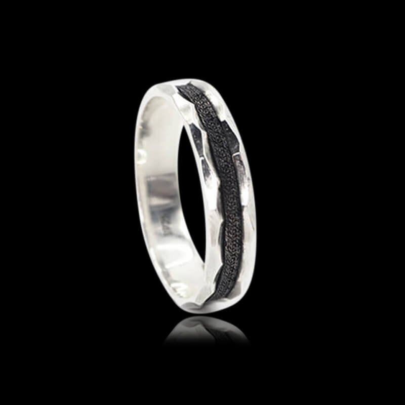 Vintage 925 Sterling Silver Couple Ring 01 | RoyalLuster.com