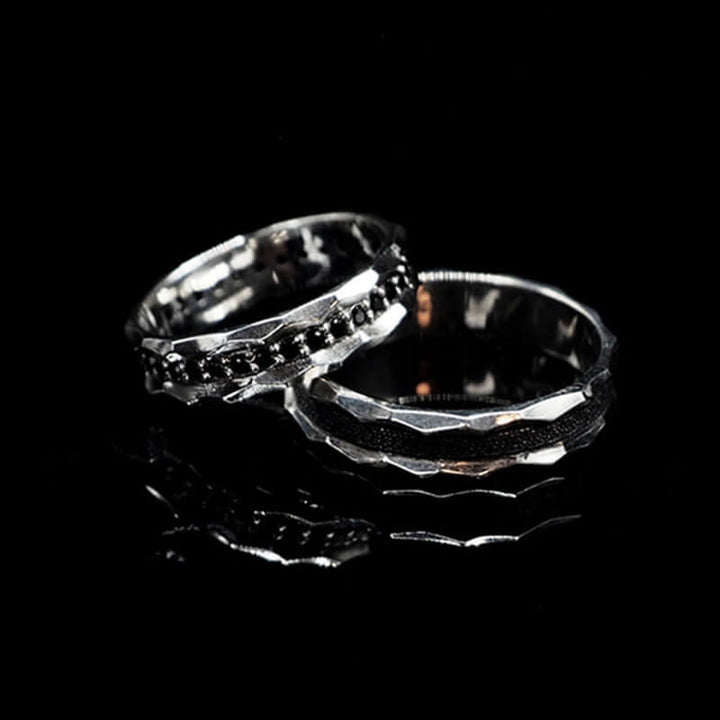 Vintage 925 Sterling Silver Couple Ring