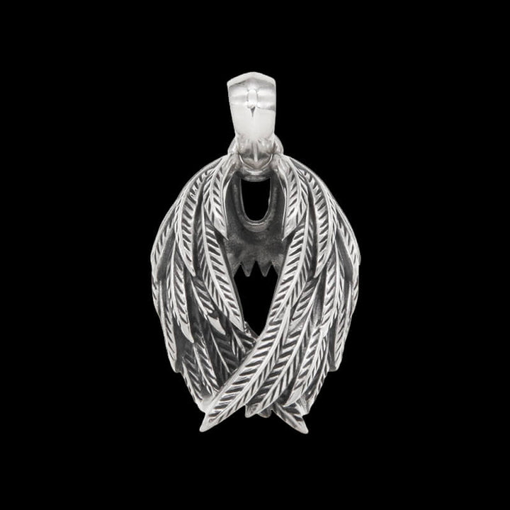 Vintage Angel Wings 925 Sterling Silver Pendant 01 | RoyalLuster.com
