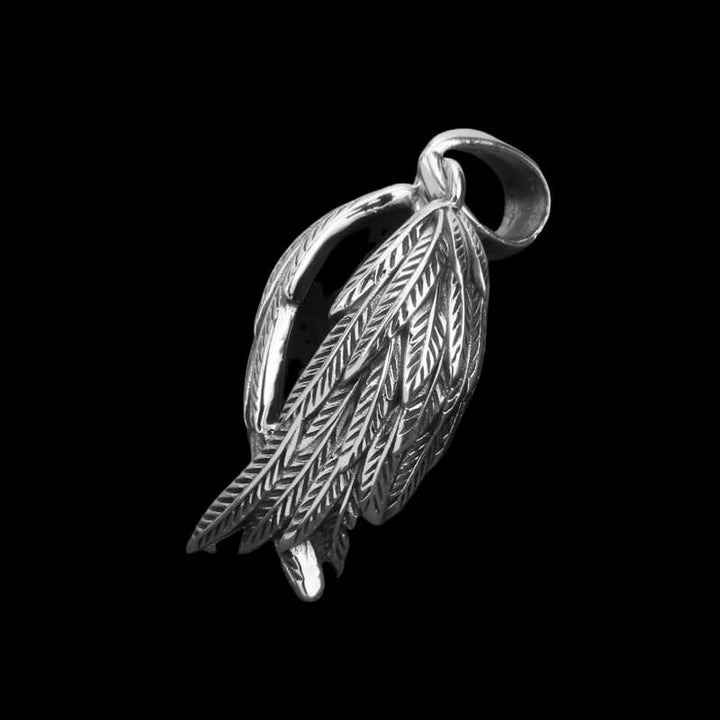 Vintage Angel Wings 925 Sterling Silver Pendant 04 | RoyalLuster.com