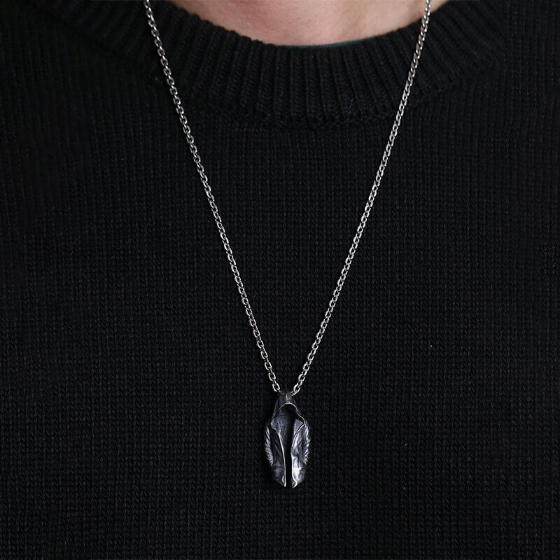 Vintage Cape Trench Coat 925 Sterling Silver Pendant 02 | RoyalLuster.com