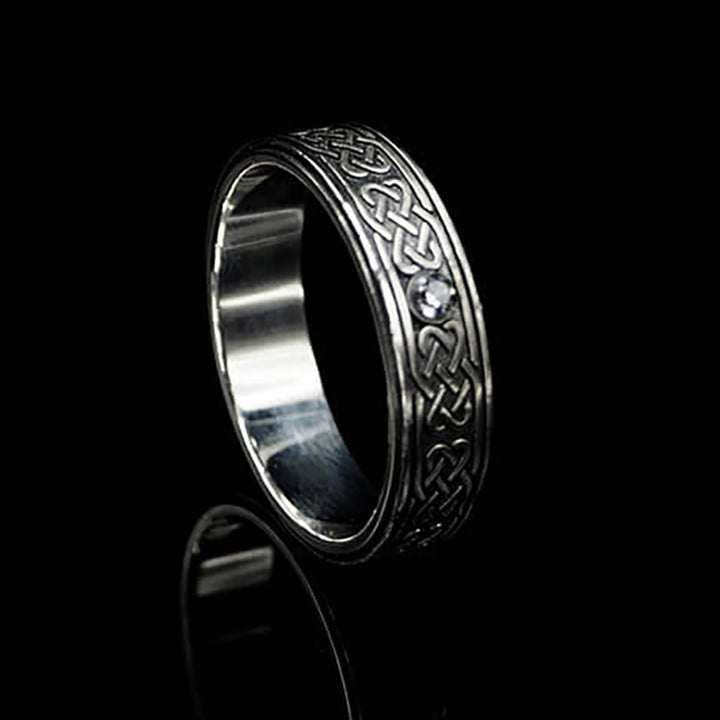 Vintage Celtic Knot 925 Sterling Silver Viking Ring 04 | Royalluster.com