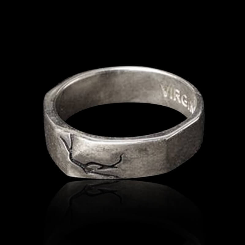Vintage Crack-Shaped 925 Sterling Silver Ring 01 | RoyalLuster.com