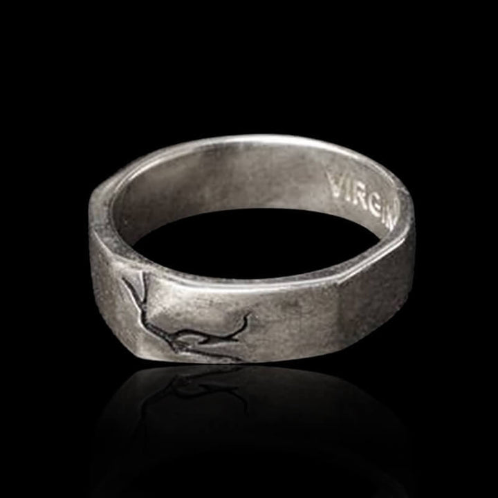 Vintage Crack-Shaped 925 Sterling Silver Ring 01 | RoyalLuster.com