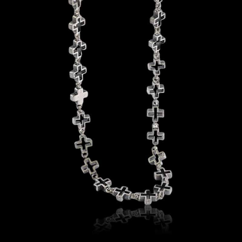 Vintage Cross 925 Sterling Silver Bracelet 04 | RoyalLuster.com