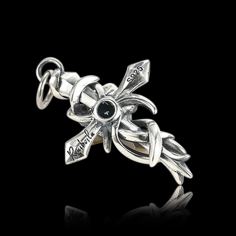 Vintage Cross 925 Sterling Silver Pendant