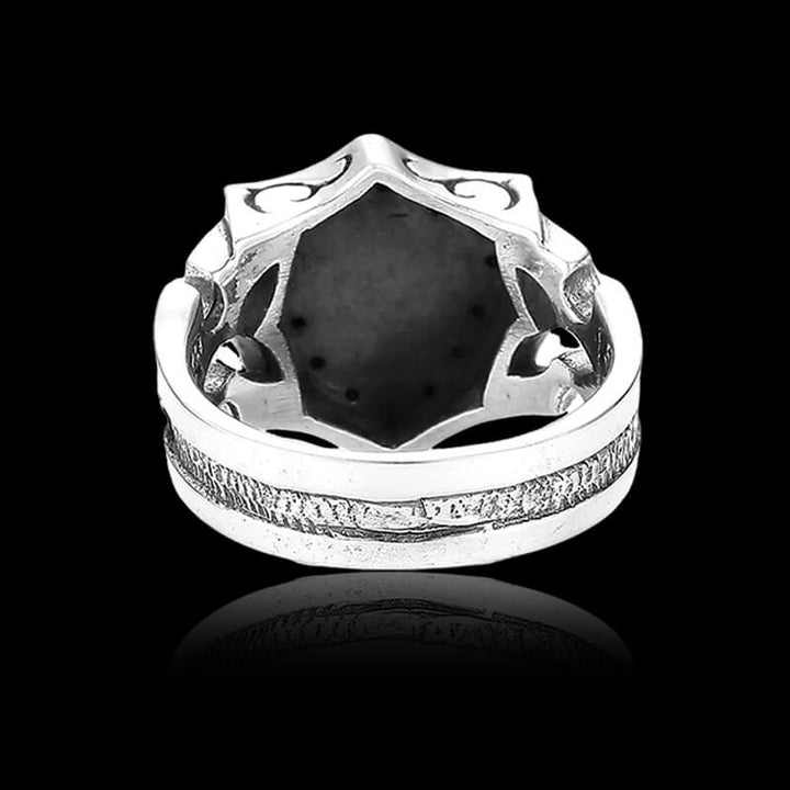 Vintage Cross Shield 925 Sterling Silver Ring