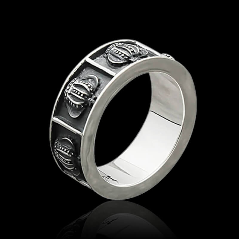 Vintage Crown 925 Sterling Silver Ring 01 | RoyalLuster.com