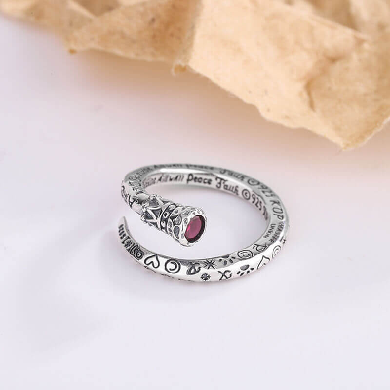 Vintage Crown Sceptre 925 Sterling Silver Ring 03 | RoyalLuster.com