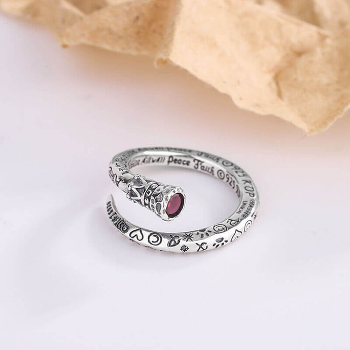 Vintage Crown Sceptre 925 Sterling Silver Ring 03 | RoyalLuster.com