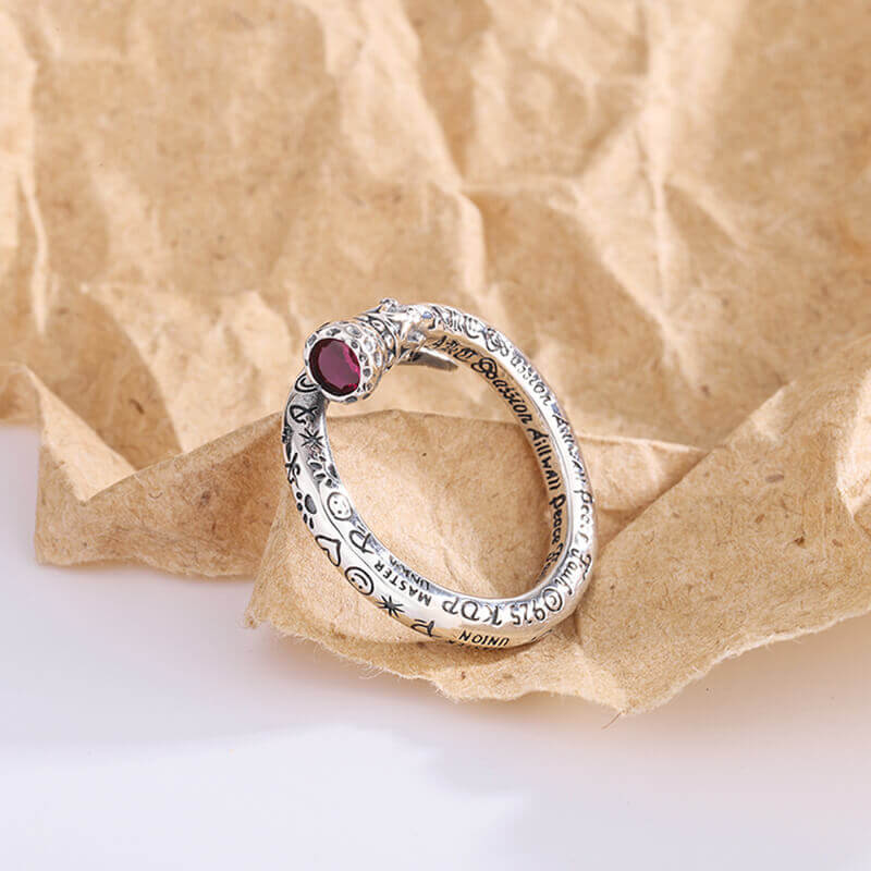 Vintage Crown Sceptre 925 Sterling Silver Ring 04 | RoyalLuster.com