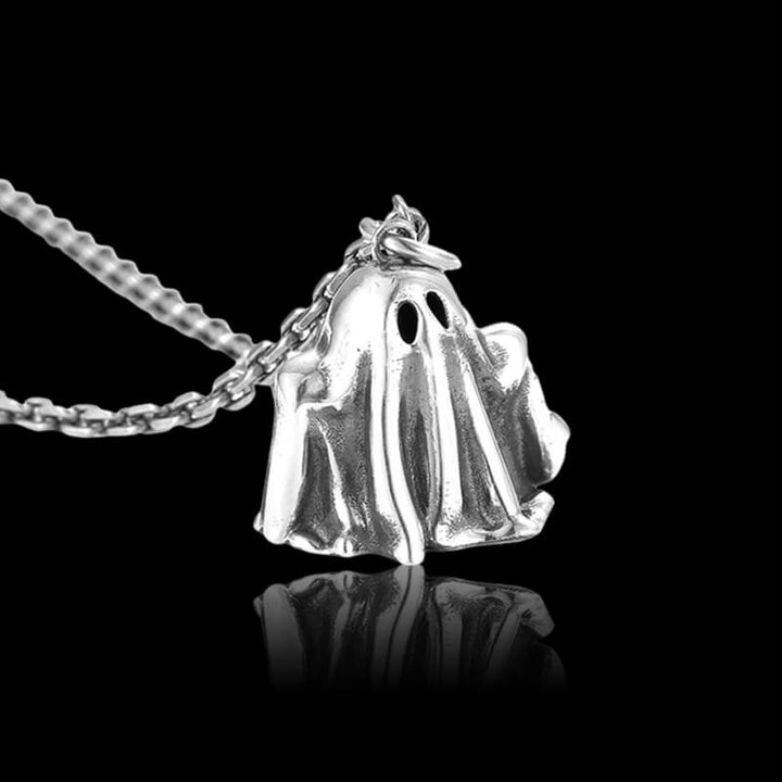 Vintage Dark Ghost 925 Sterling Silver Necklace 04 | RoyalLuster.com