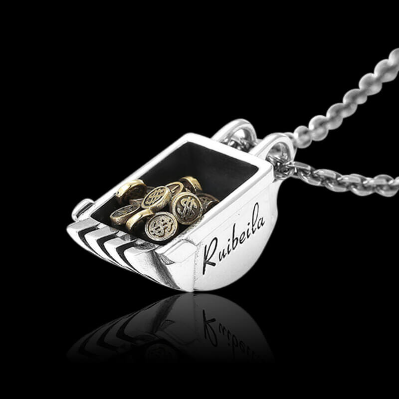 Vintage Digger Coin 925 Sterling Silver Pendant 01 | RoyalLuster.com