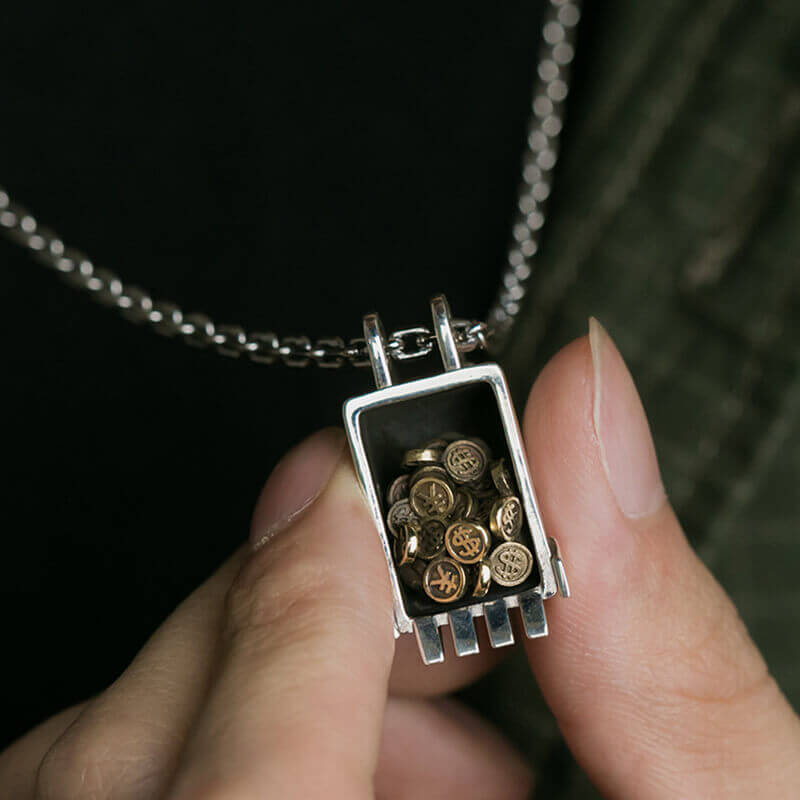 Vintage Digger Coin 925 Sterling Silver Pendant 04 | RoyalLuster.com