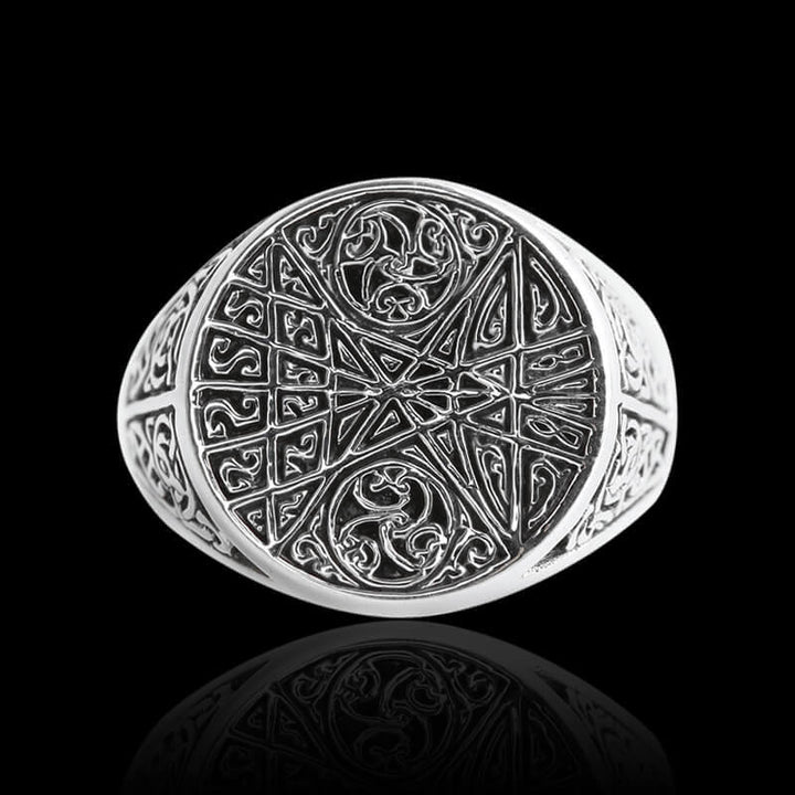 Vintage Floral 925 Sterling Silver Ring 01 | RoyalLuster.com