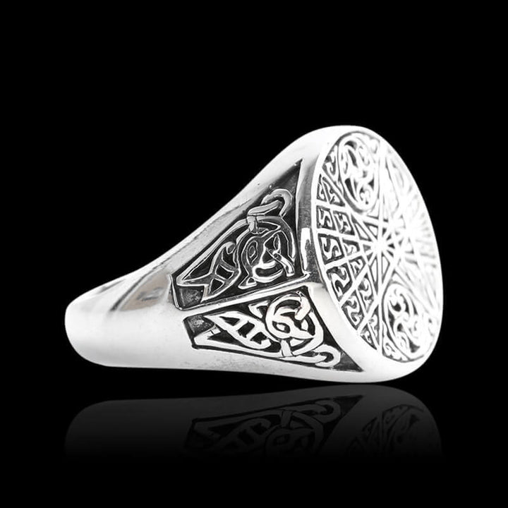 Vintage Floral 925 Sterling Silver Ring 03 | RoyalLuster.com