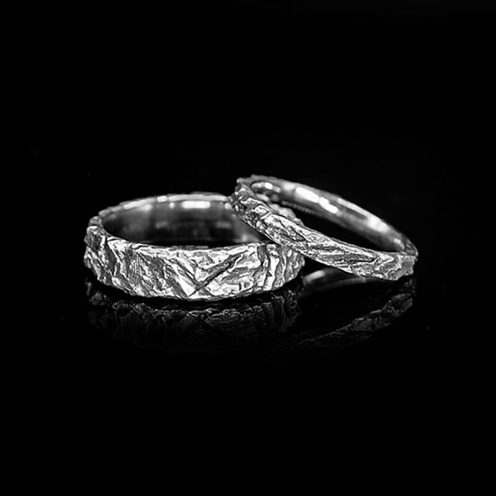 Vintage Hammered 925 Sterling Silver Ring