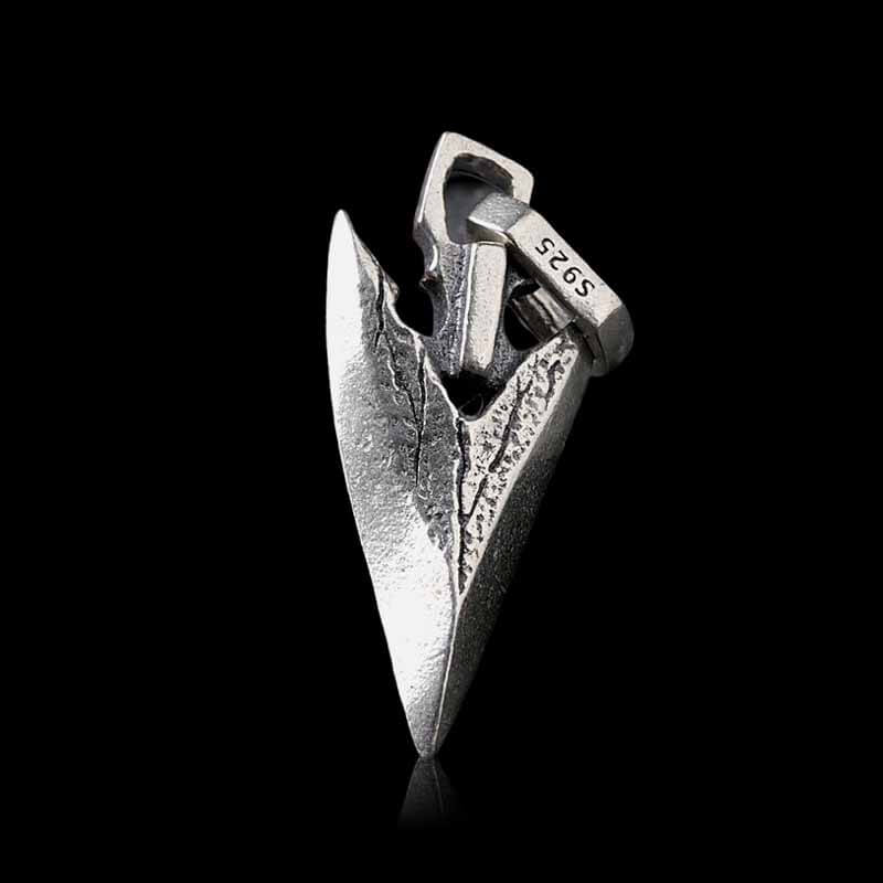 Vintage Hip Hop 925 Sterling Silver Arrowhead Pendant 02 | RoyalLuster.com