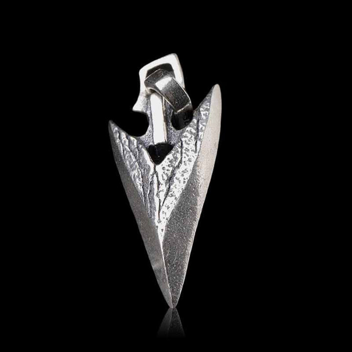 Vintage Hip Hop 925 Sterling Silver Arrowhead Pendant 04 | RoyalLuster.com